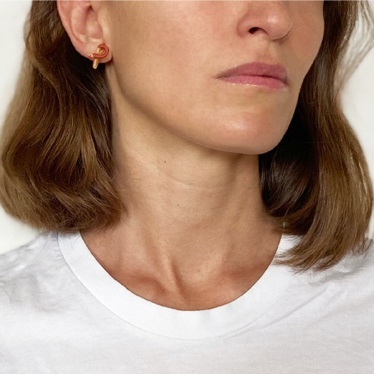 Letter earings