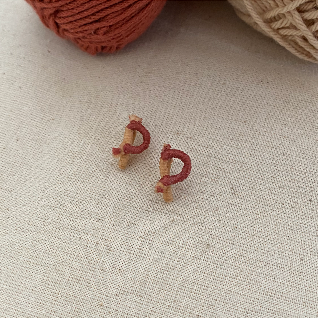 Letter earings