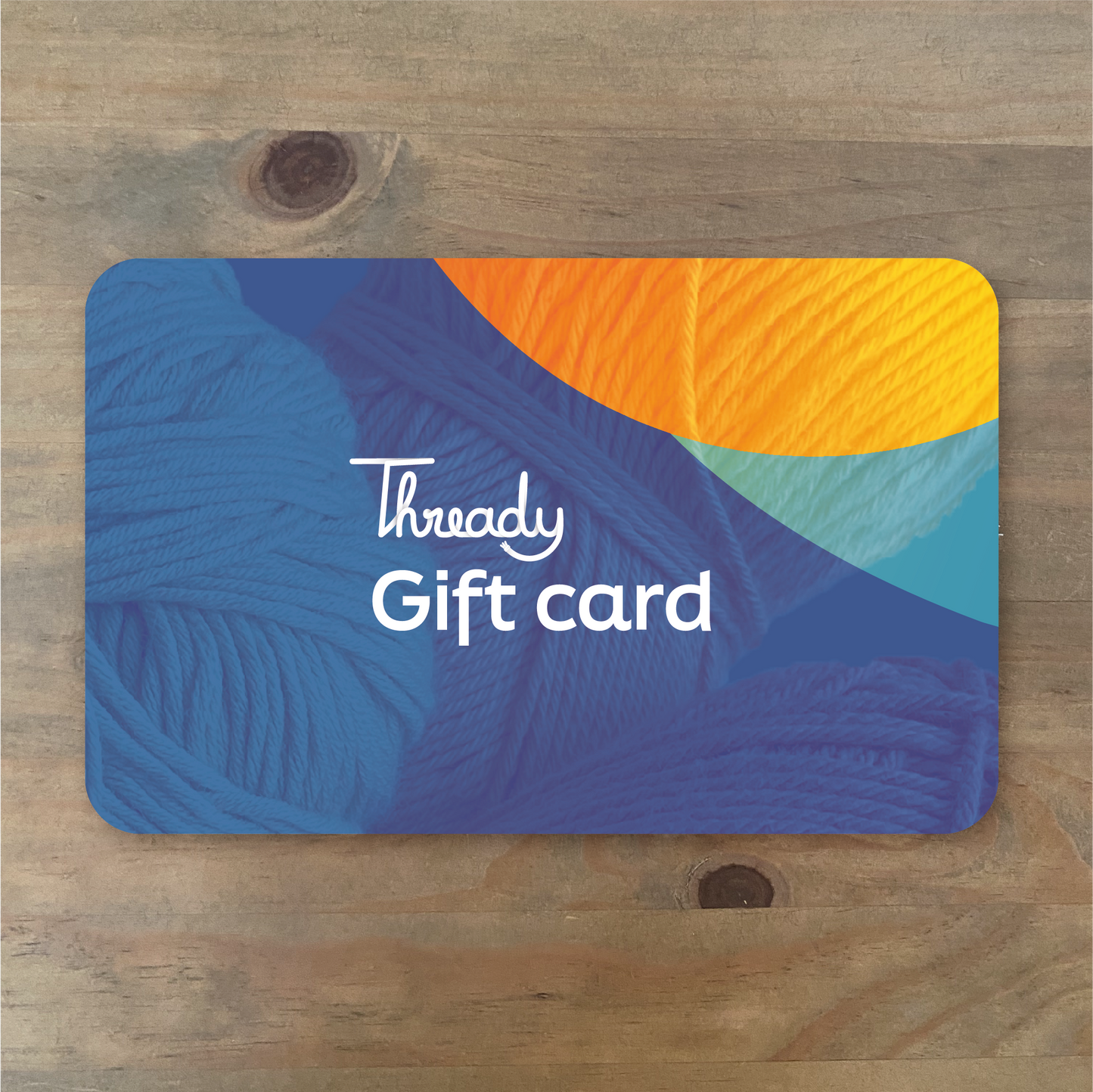 Thready gift card